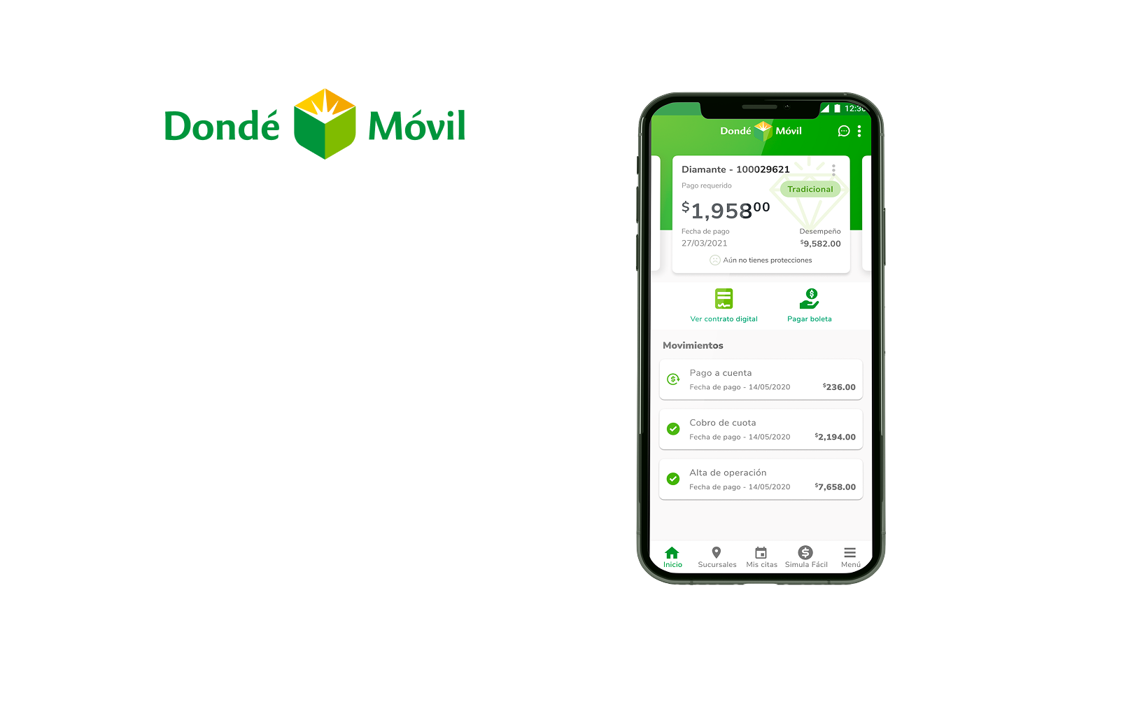 Dondé Móvil — App